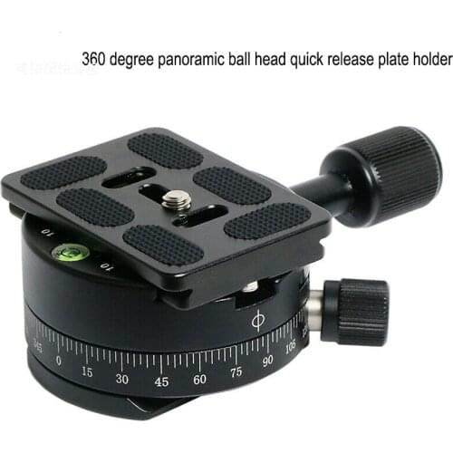New design Rotation Panorama camera Quick Release Clamp with plate for SLR Camera tripod