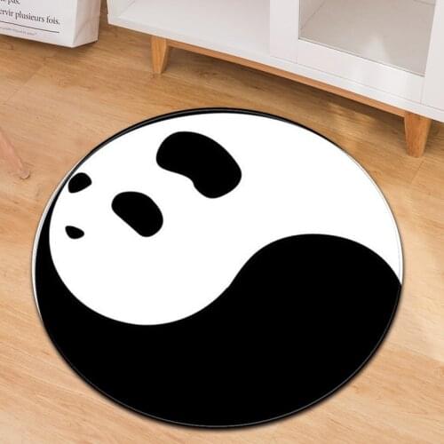 New creative circular carpet printed with 3D Taiji Bagua bedroom living room carpet slippery carpet