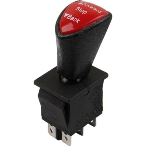 Forward-Stop-Back DPDT 6Pin Latching Slide Rocker Switch KCD4-604-6P Car Switch Accessories