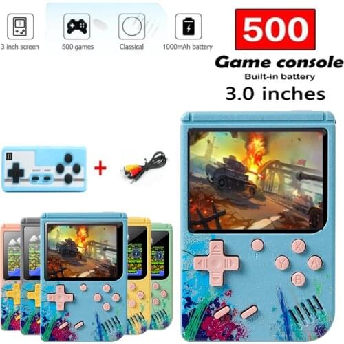 Retro Portable G5 Mini Handheld Video Game Console 3.0 Inch Color LCD Kids Color Game Player Built-in 500 games for Kids Gift