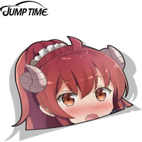 Jump Time 13cm x 10cm For Machikado Mazoku Yuko Yoshida Car Stickers Waifu Decals Laptop Car Styling Motorcycle Car Accessories