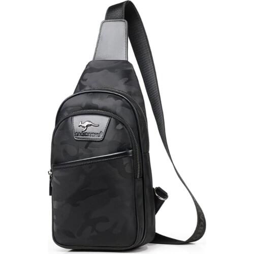 Kangaroo Luxury Brand Messenger Bag Men Chest Bag Oxford Crossbody Bag For Man Camouflage Sling Bags Male Casual Chest Pack