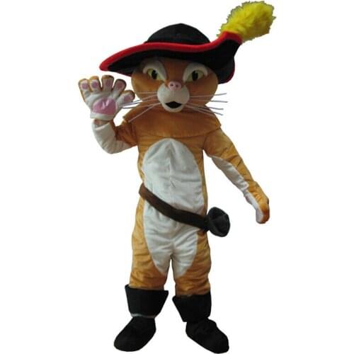 The Boots Cat Mascot Costume Suit Halloween Cosplay Party Game Fancy Dress Outfits Advertising Carnival Xmas Easter Festival New