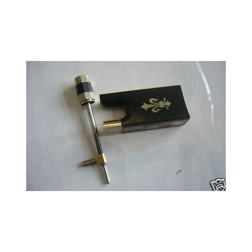 Violin bow forg bow ebony violin bow frog inlaying copper flower inlay