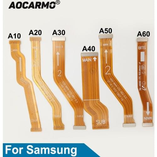Aocarmo For Samsung Galaxy A10 A20 A30 A40 A50 A60 A20E A21 A21S A10S Main Board Connector Motherboard Connection Flex Cable