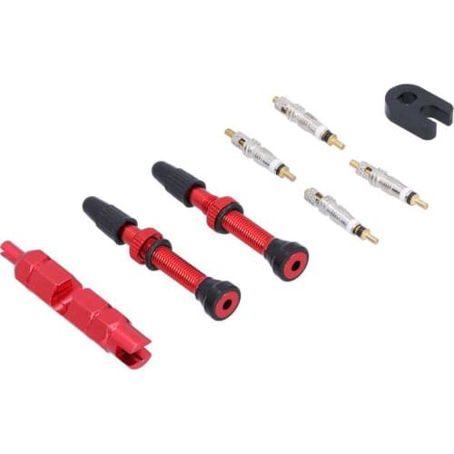 Araba aksesuar valve 1.6in Tubeless Valve Stem French Type Aluminum Alloy Accessories for Road Bicycles Mountain Bikes car