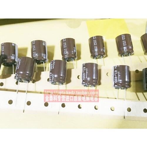 10pcs/30pcs nichicon Long life electrolytic capacitor 400V47UF CY high frequency low resistance capacitor free shipping