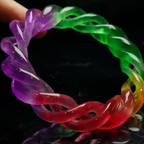 100% Natural Rare 3 colors high ice Bracelet Burmese jade bangles hollow carved round jade bangle jadeite bracelets jade jewelry