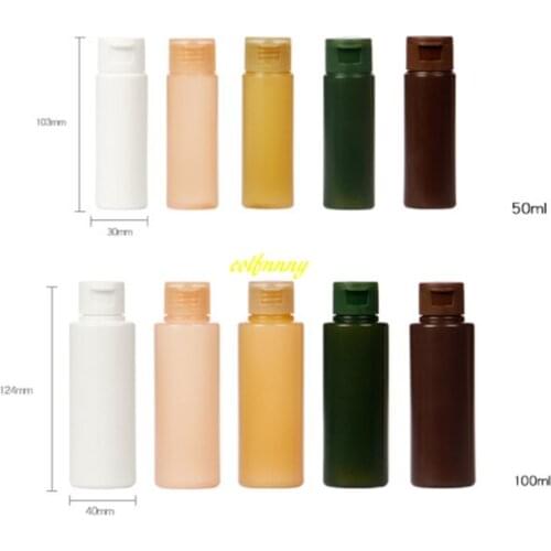 1000pcs/lot 50ml 100ml Soft Press Packing Bottles Empty Plastic Lotion Shampoo Bath Container Cosmetic Cream tube for Travel