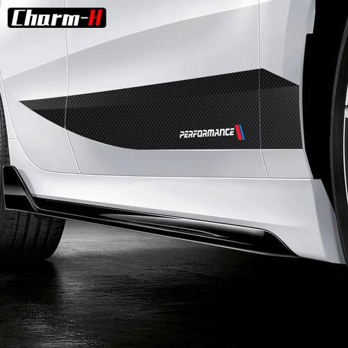 2X Car Side Stripe Skirt Sill M Performance Sticker Decal for BMW 1 Series F20 F21 118i 120i 125i 128i M Sport Accessories