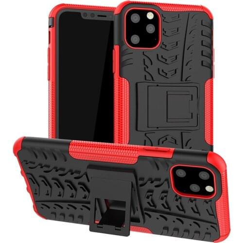 2 in 1 Armor Style Case for Apple iPhone 11 12 Pro Max Back Cover Heavy Duty Coque PC+ Silicone Fundas