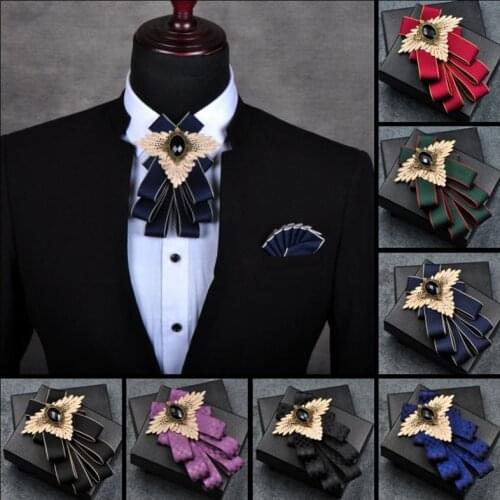 New Free Shipping fashion Mens male female Handmade striped 3 pcs bow tie Business Korean groomsman Wedding pocket towel SET