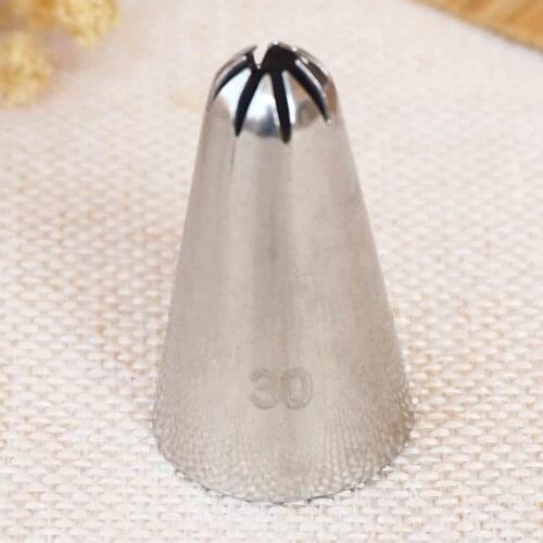 #30 Cream Icing Nozzle Piping Tip Stainless Steel Cake Decorating Tips Icing Piping Pastry Tip Tools Bakeware Small Size