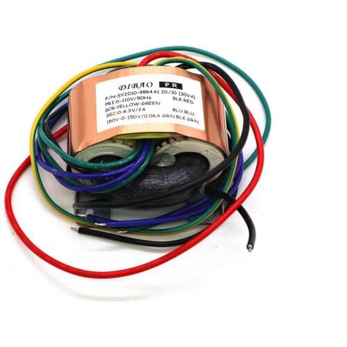 30W output 150V-0-150V / 60mA 0-6.3V /2A 12AX7 /6N3 / 6N4 tube preamplifier catena Amplifier board power transformer