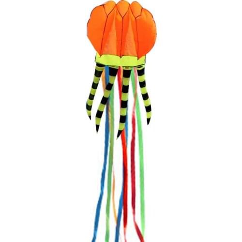 3D Large Soft Octopus Shape Beach Kites Frameless Soft Entertainment Sports Family Outdoor Holiday Parent-child Active