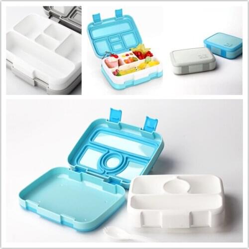 50pcs EMS Multiple Grids Lunch Box Stainless Steel Double Layer Food Container Portable for Kids Kids Picnic School Bento Box