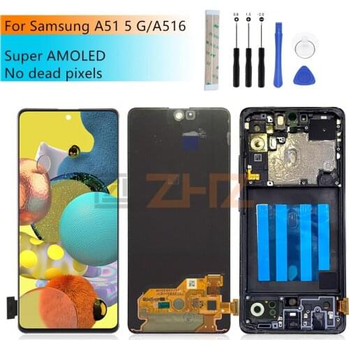 AMOLED For Samsung Galaxy A516 LCD Display A51 5G Touch Screen Digitizer Assembly SM-A516F/DSN replacement Repair parts 6.5"