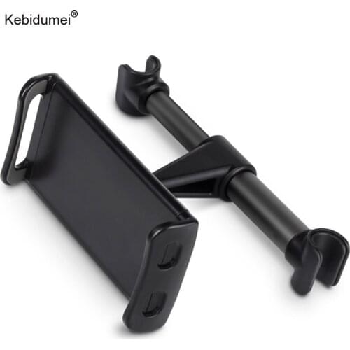 Kebidumei Auto Car Phone Holder Headrest Bracket Adjustable Universal 360 Degree Rotation Back Seat Stand For Mobile Phone