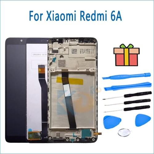 For Xiaomi Redmi 6A LCD Display Touch Screen with Frame LCD Digitizer Redmi 6 Display Assembly Repair Parts