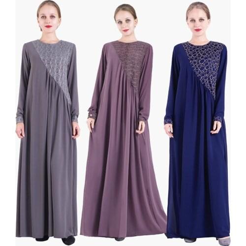 Elegant Muslim Lace Abaya Full Dress Maxi Evening Vestidos Chiffon Kimono Long Robe Gowns Jubah Middle East Eid Ramadan Islamic