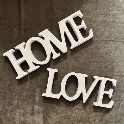 Concrete Letter Molds Silicone Cement Decoration Molds Crystal Letter Resin Molds Silicone Love Molds