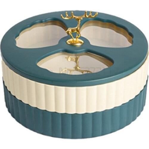 Ink multi-layer lattice plastic fruit tray modern household melon seed candy creative Zero food basket