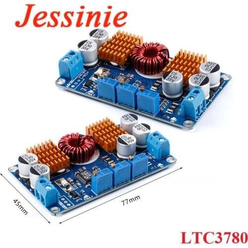 2PCS LTC3780 DC-DC Power Supply Module 5-32V to 1V-30V 10A Automatic CC CV Step Up/Down Boost Buck Regulator Charging Board