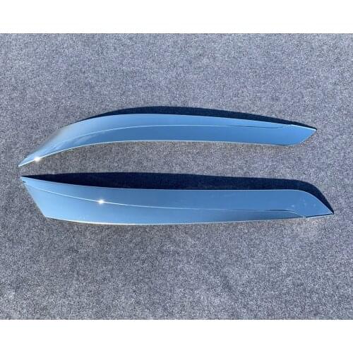 ABS Chrome Front Head Lamp Headlight Eyelid Eyebrow Trim Sticker For Toyota HiAce 6th generation 2019 2020