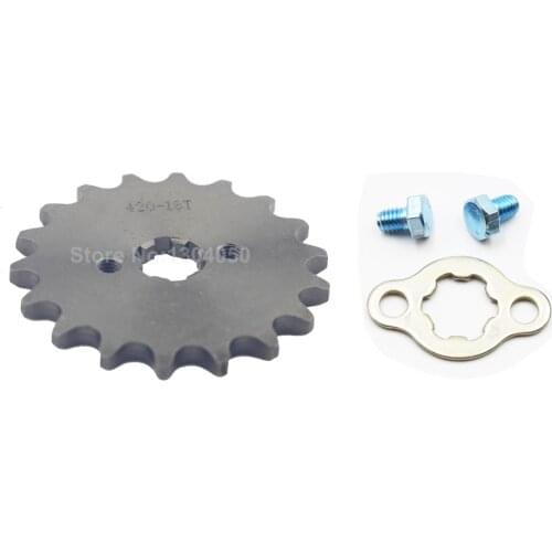 420 18 TOOTH ENGINE SPROCKET SDG SSR 110 125 DIRT BIKE ATV 17MM SHAFT