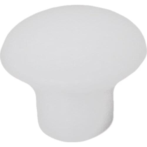 Plastic Round Shaped Cover Screw Cap Lid White 50pcs for 5mm Dia Hole