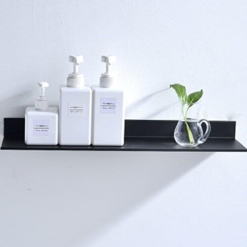 Bathroom Shelf Shower Storage Rack Wall-Mounted Punching Free Kitchen Holder Home Single Tier Multifunctional Organizers Stand