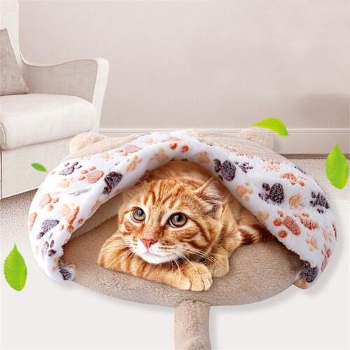 Removable Dog Cat Bed Cat Sleeping Bag Sofas Mat Winter Warm Cat House Small Pet Bed Puppy Kennel Nest Cushion Pet Products