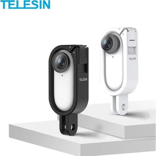 TELESIN Protective Anti-fall Frame Mount Quick Release With 1/4 Screw Hole Adjustable Angle Bracket for Insta360 Go2 Accessories