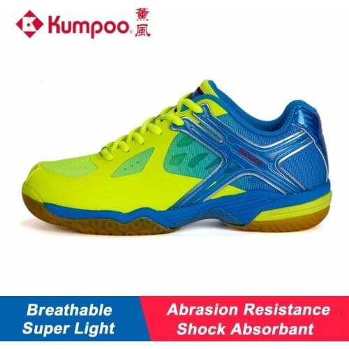 Kumpoo Badminton Shoes Cushioning Antiskid Breathable Balance Unisex for Men and Women Lightweight Sneakers KH-169 L792OLB