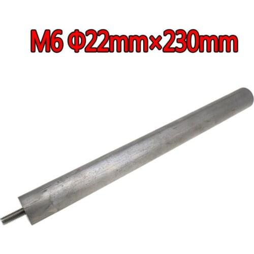 M6 22MM*230MM Water Heater Parts Spare Replacement Parts Water Heater Magnesium Anode Rod For Electric Water Heater