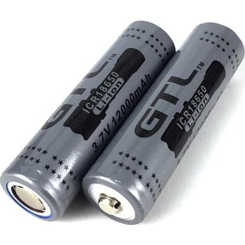 100% New Original 3.7 V 18650 Battery NCR18650B 12000mah 18650 Lithium Rechargeable Battery Large Capacity GTL EvreFire
