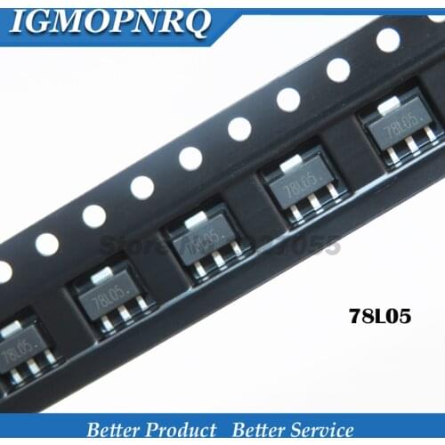 100pcs/lot 78L05 KIA78L05F SMD 8A 78l05 SOT-89 SOT new