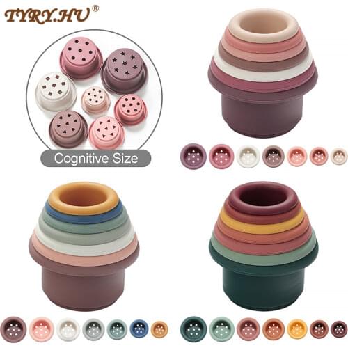 TYRY.HU 10pcs Star Shaped Beads Teething Baby Teethers DIY Necklace Pacifier Chain Making Food Grade Cartoon Silicone Beads