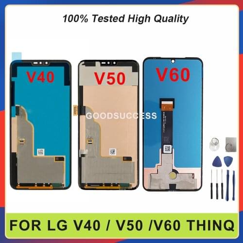 For LG V60 ThinQ / LG V50 ThinQ 5G / V40 ThinQ LCD Display Touch Screen Digitizer Assembly Phone Repair Screen Replacement