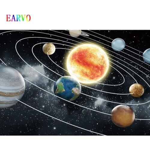 EARVO Fantasy universe planet photography backdrop Childrens birthday room decoration backdrops photo Photographic Backgrounds