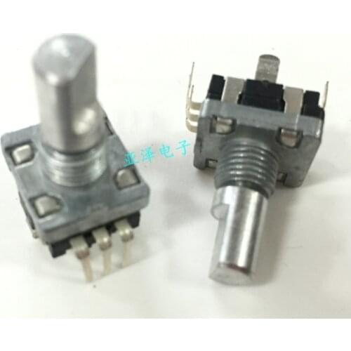 EC11-type encoder with a push switch 30 positioning 15 pulse length 15MM car volume potentiometer free shippping