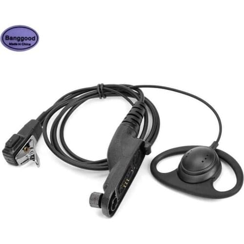D-Shape Earhook Earpiece PTT Mic Headset For Motorola XIR P8268 P8668 8260 APX7000 MTP6550 MTP850S DP4400 DP4800 DP3400 Radio