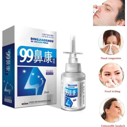 20ml Chinese Traditional Medical Herb Nasal Spray Rhinitis Treatment Relief Nasal Congestion Sneezing Runny Nose Care Medicine