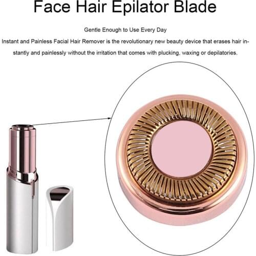 Face Hair Epilator Blade Electric Hair Removal Razor Facial Depilator Lipstick Shaving Tool Body Face Care For Women