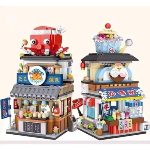 LOZ mini Blocks Kids Building Toys Girl Puzzle Boys Gift Japanese Snack Bar 1218 1219 no box