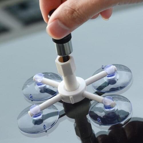 Car Windscreen Repair Tool Set Automobile Glass Windshield Repair Kit Glass Repair Suction Cup Polishing Kit Car Accessories