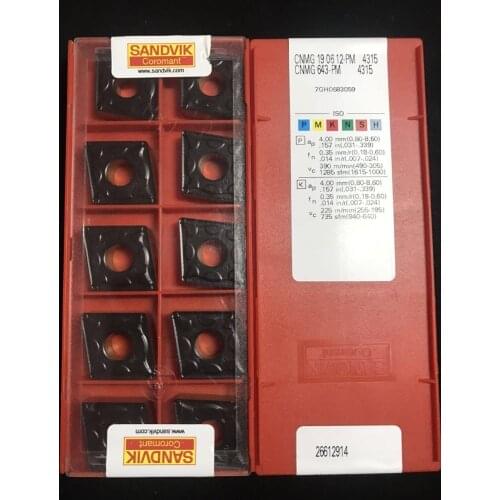 ORIGINAL 10PCS CARBIDE INSERT CNMG190612-PM4315