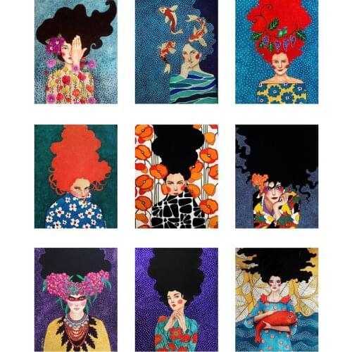 Full drill diamond painting Flower girl Cross Stitch Rhinestone 5D diy diamond embroidery mosaic home decoration