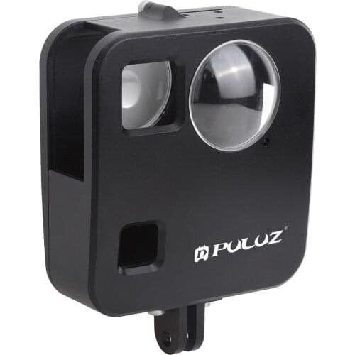 PULUZ for GoPro Fusion Housing Shell CNC Aluminum Alloy Protective Cage with Basic Mount & Lens Caps