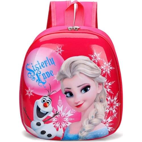 Disney kindergarten cartoon frozen Elsa Anna School bag 3D Spiderman waterproof girls boys 2-5 years old children backpack